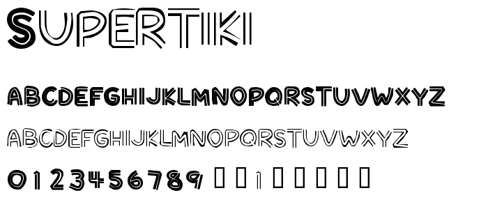 SuperTiki font