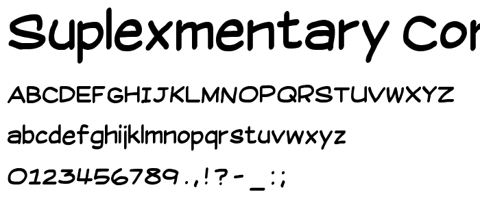 Suplexmentary Comic NC font