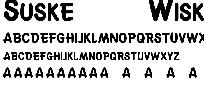 Suske & Wiske font