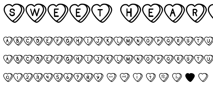 Sweet Hearts BV font