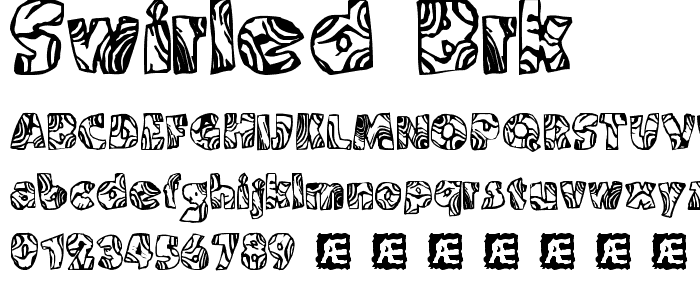 Swirled BRK font