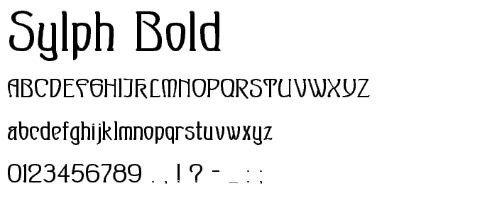 Sylph Bold font