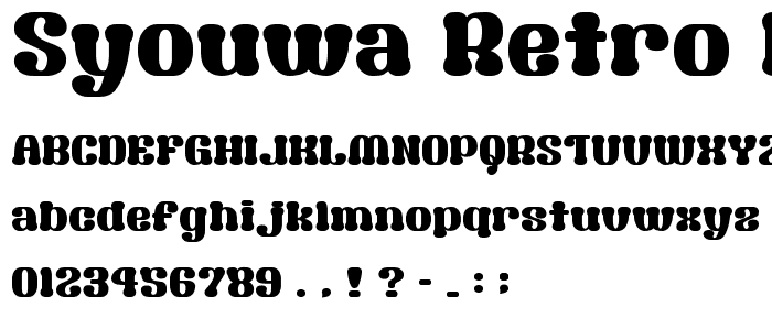 Syouwa Retro Pop__G font