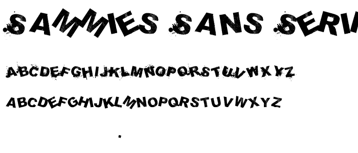 saMmiEs Sans serIf MixeD Up font