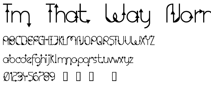 TM That Way Normal font