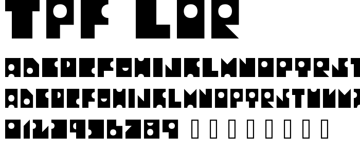 TPF Lor font