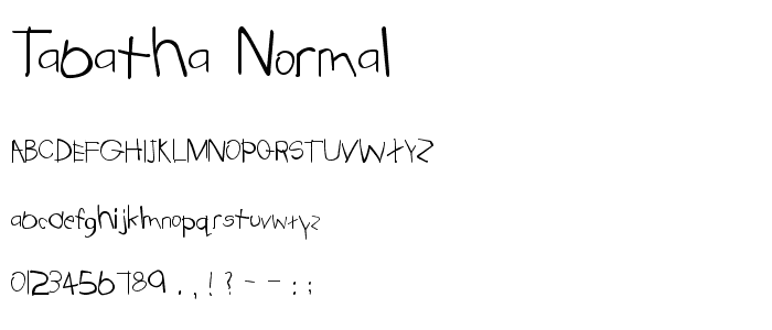 Tabatha Normal font