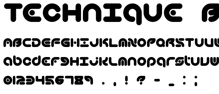 Technique BRK font