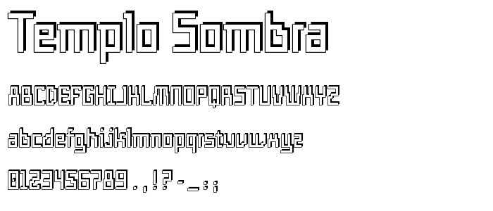 Templo Sombra font