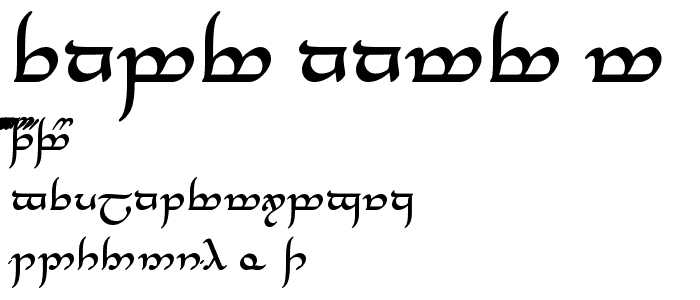 Tengwar Annatar Alt Bold police