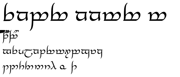 Tengwar Annatar Alt font