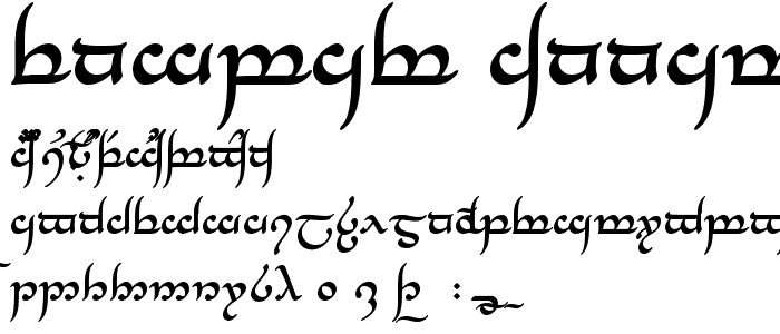 Tengwar Annatar Bold police