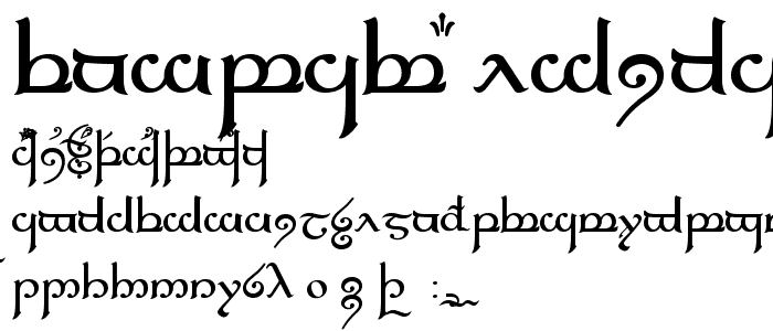 Tengwar Elfica font