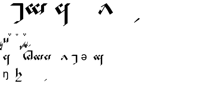 Tengwar Noldor A font