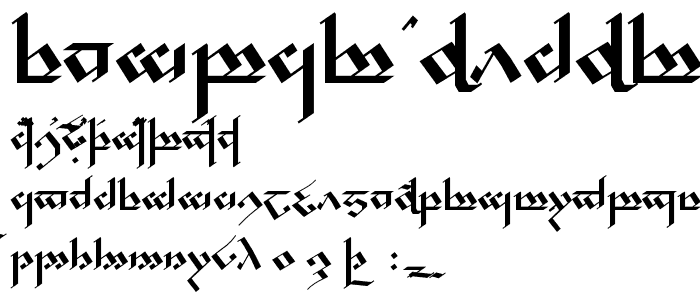 Tengwar Noldor font