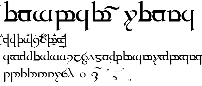 Tengwar Quenya Medium font