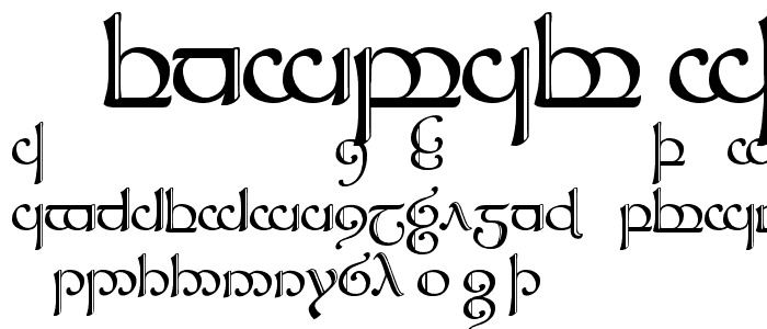 Tengwar Sindarin 2 police