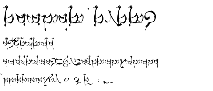 Tengwar Teleri font