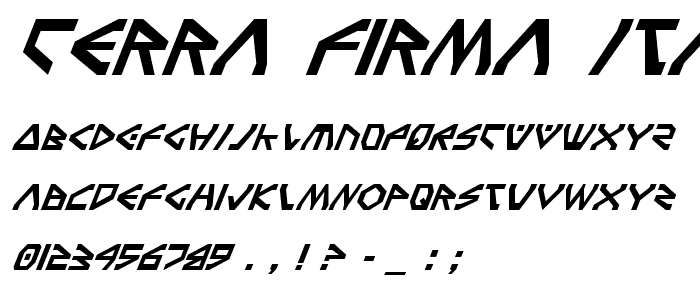 Terra Firma Italic police