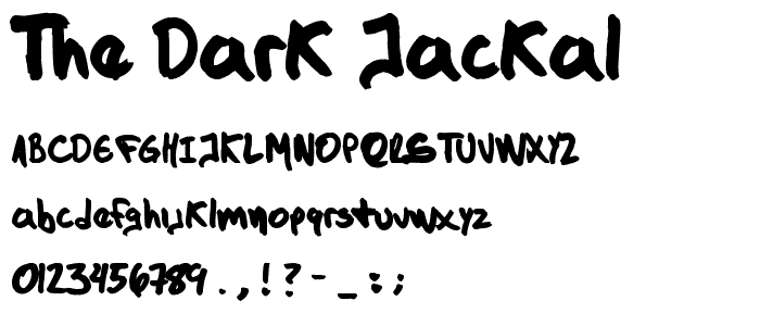 The Dark Jackal font