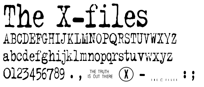 The X-Files font