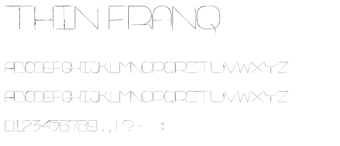 Thin Franq font