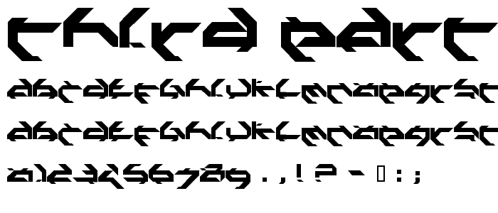 Third party hyper font