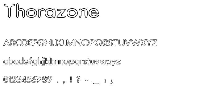 Thorazone  font