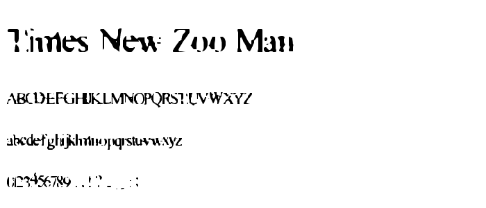 Times New Zoo-man police