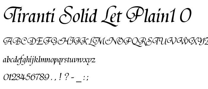 Tiranti Solid LET Plain:1.0 font