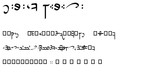 Tirion Sarati font