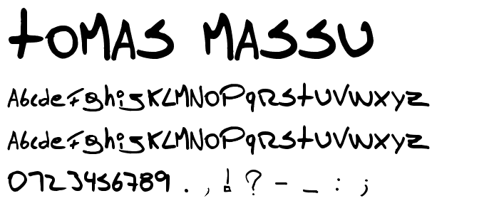 Tomas Massu font