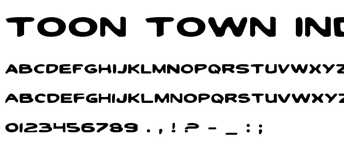 Toon Town Industrial Exp font