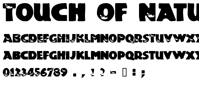 Touch Of Nature font