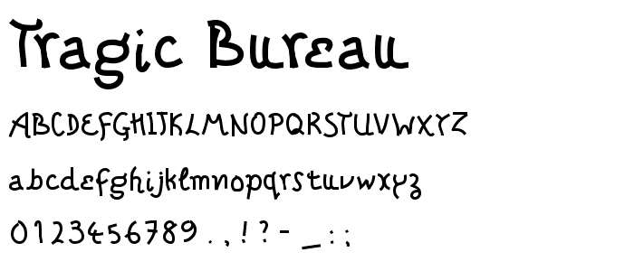 Tragic Bureau font