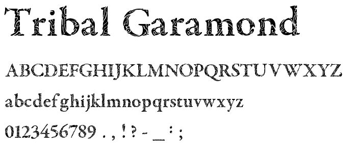 Tribal Garamond font