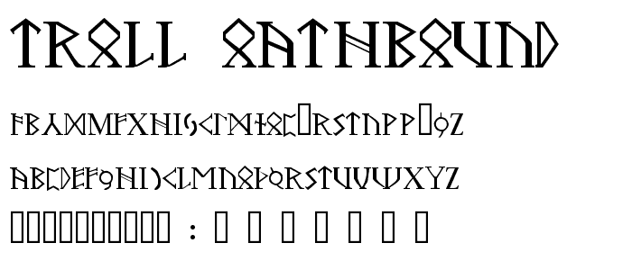 Troll Oathbound font