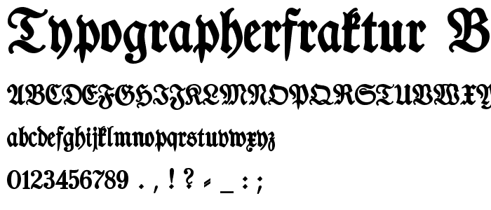 TypographerFraktur Bold police