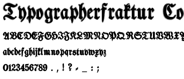 TypographerFraktur Contour police