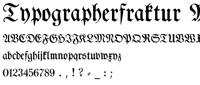 TypographerFraktur Medium font