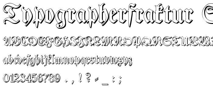 TypographerFraktur Shadow police