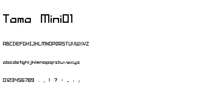 tama mini01 font