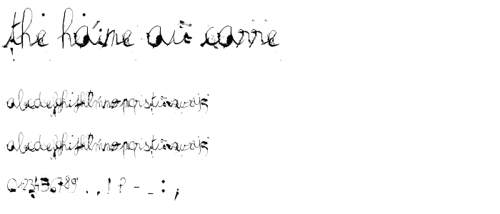 the haine au carre _ font