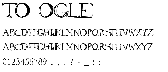 to ogle font