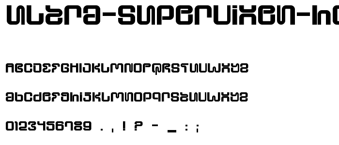 Ultra Supervixen Honeyed Out font