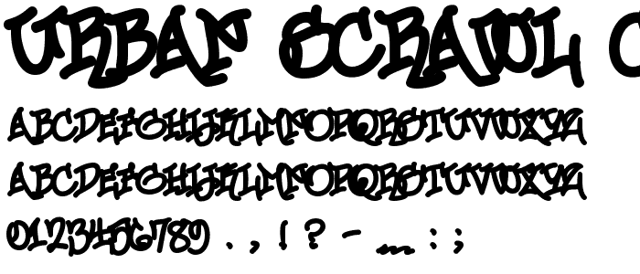 Urban Scrawl Chill font