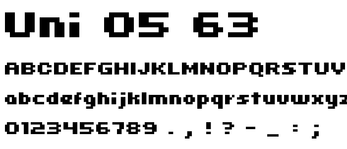 uni 05_63 font