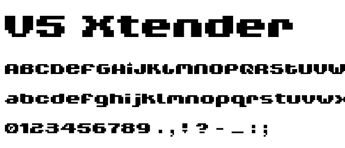 V5 Xtender font