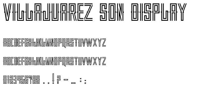 VILLAJUAREZ SON DISPLAY font