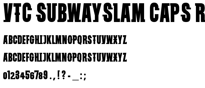 VTC SubwaySlam Caps Regular police